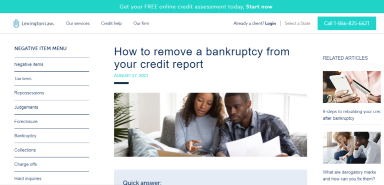 How to remove a bankruptcy from your credit report