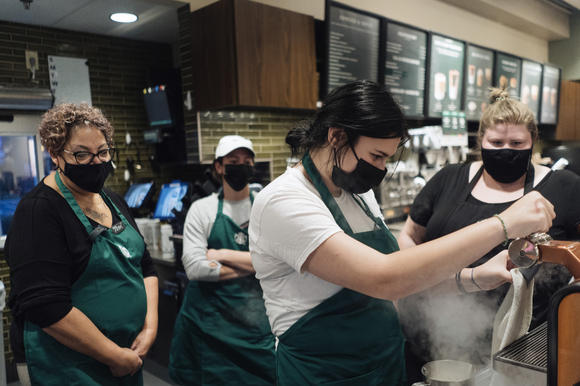Starbucks Ends Plan to Require Worker Vaccination and Testing