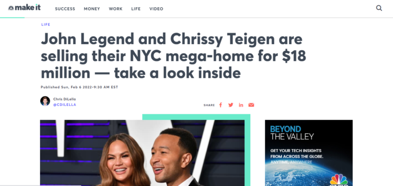 John Legend and Chrissy Teigen are selling their NYC mega-home for $18 million — take a look inside