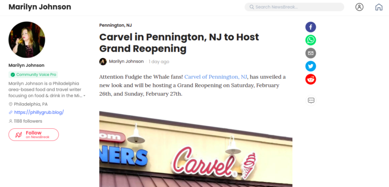 Carvel in Pennington, NJ to Host Grand Reopening