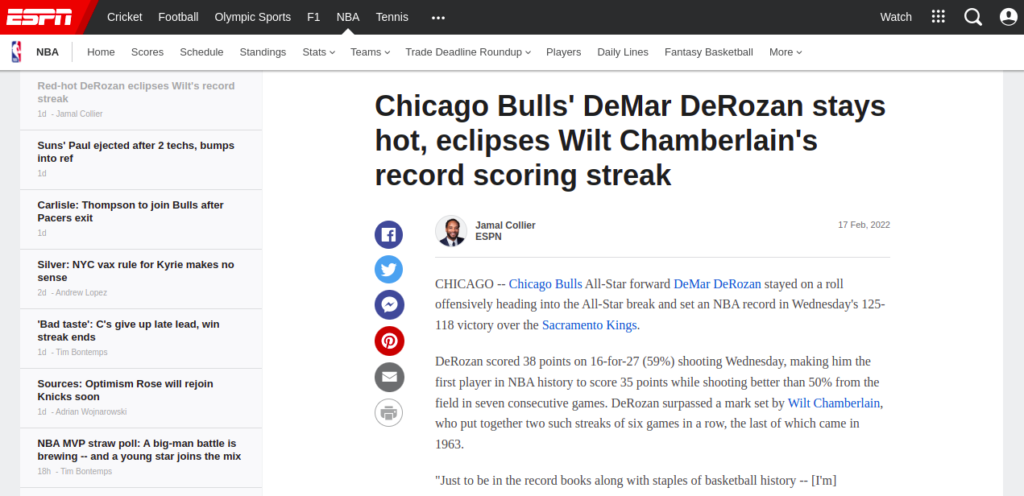 Chicago Bulls' DeMar DeRozan