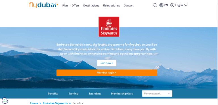Emirates Skywards – the loyalty programme for flydubai