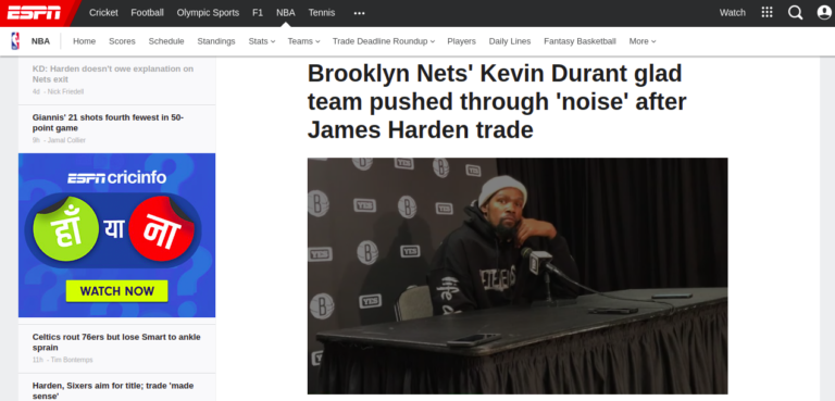 Brooklyn Nets’ Kevin Durant glad team pushed through ‘noise’ after James Harden trade