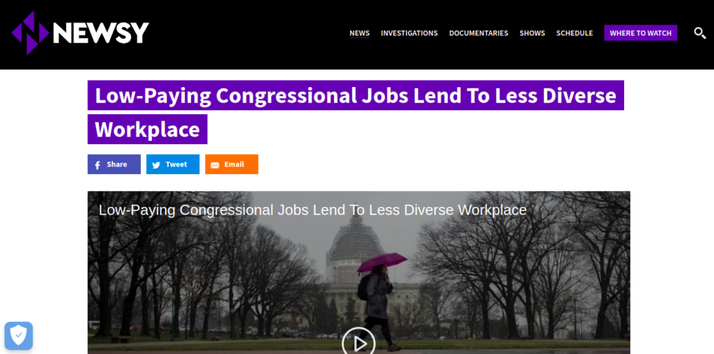 Low-Paying Congressional Jobs