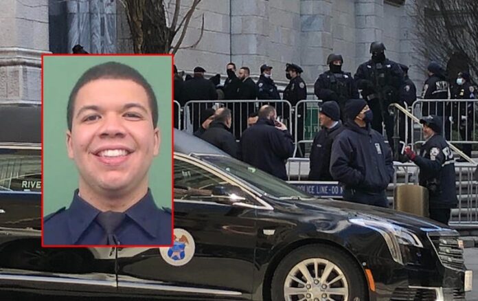 NYPD Officer Jason Rivera (inset)