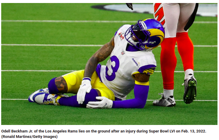 Rams’ Odell Beckham suffered torn ACL during Super Bowl: report