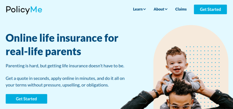 Online life insurance for real-life parents