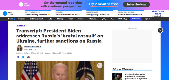 President Biden addresses Russia