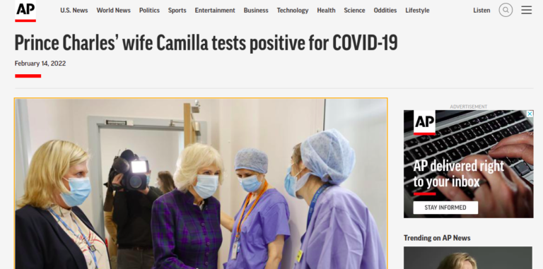 Prince Charles’ wife Camilla tests positive for COVID-19