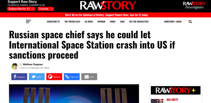 Russian space chief says