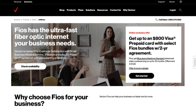 Fios has the ultra-fast fiber optic internet your business needs.
