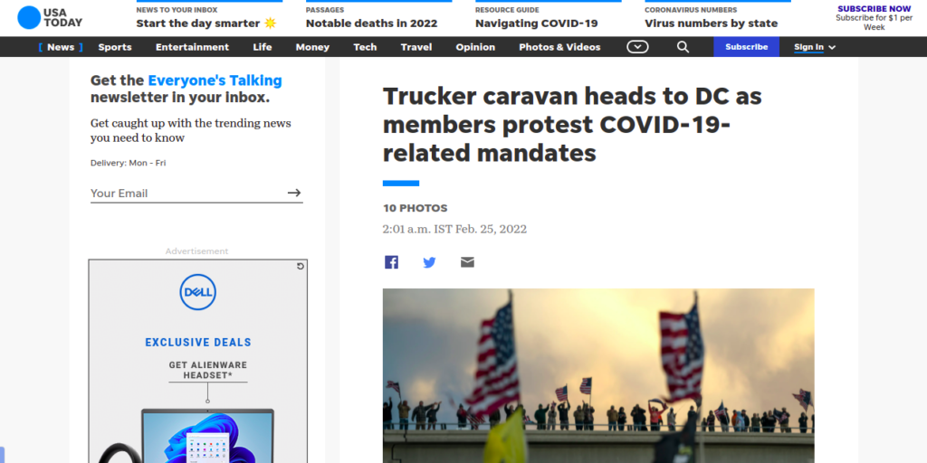 Trucker caravan heads to DC