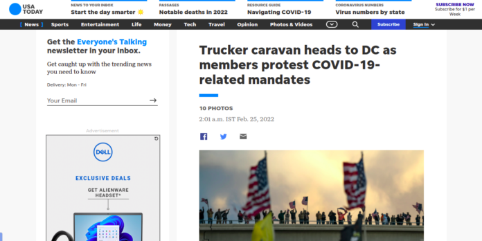 Trucker caravan heads to DC