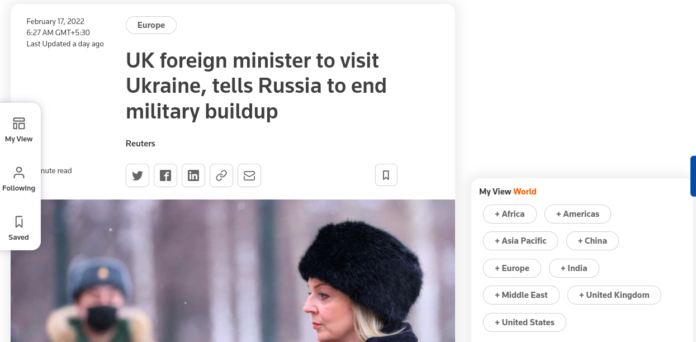 UK foreign minister to visit Ukraine