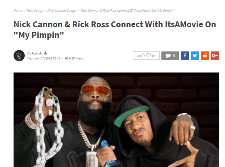 Nick Cannon & Rick Ross Connect With ItsAMovie On “My Pimpin”