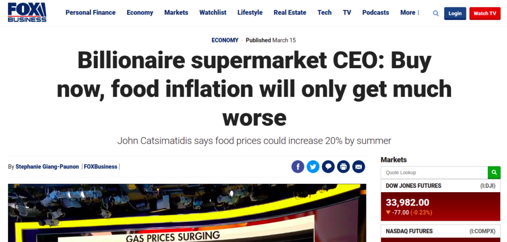 Billionaire supermarket CEO