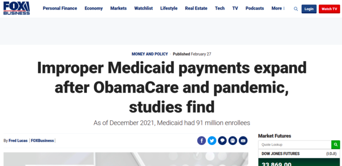 Improper Medicaid payments