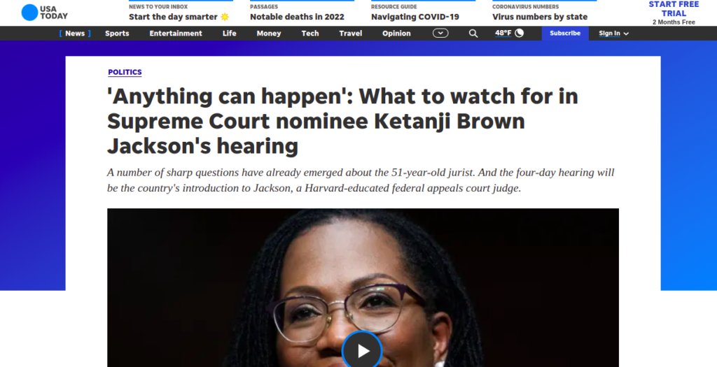 Ketanji Brown Jackson's hearing