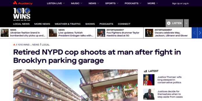 Retired NYPD cop shoots at man