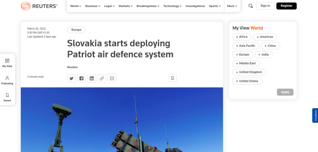 Slovakia starts deploying