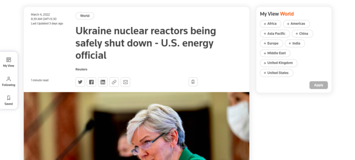 Ukraine nuclear reactors
