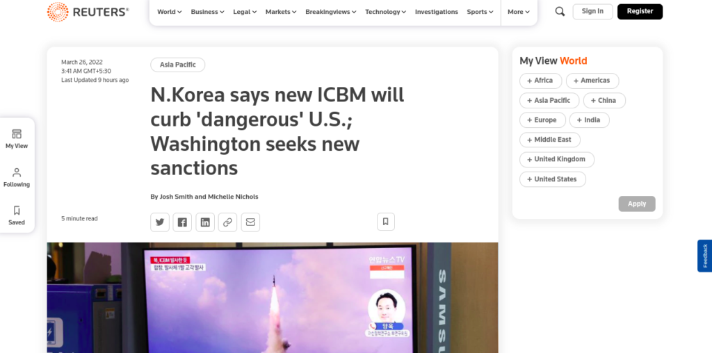 new ICBM will curb 'dangerous'