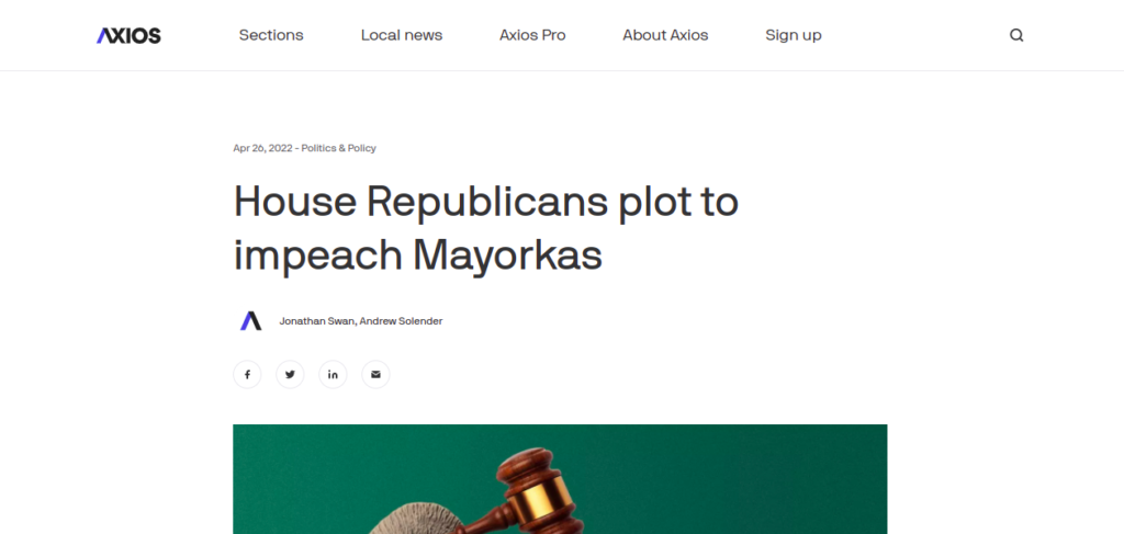 House Republicans plot to impeach Mayorkas