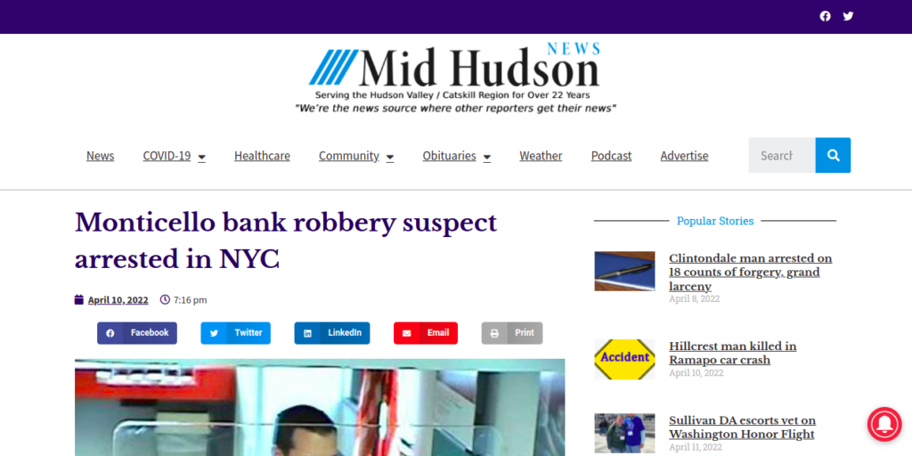 Monticello bank robbery