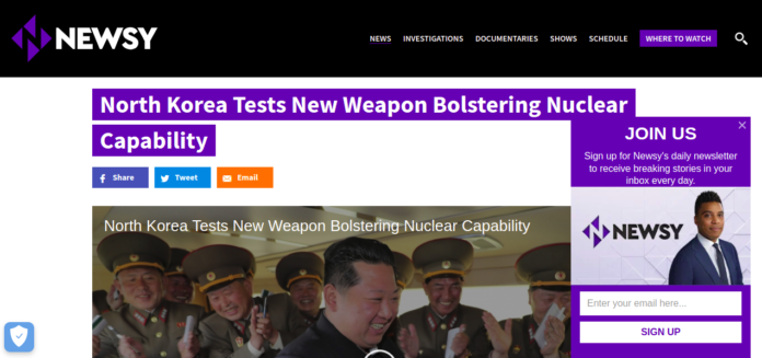 North Korea Tests New Weapon