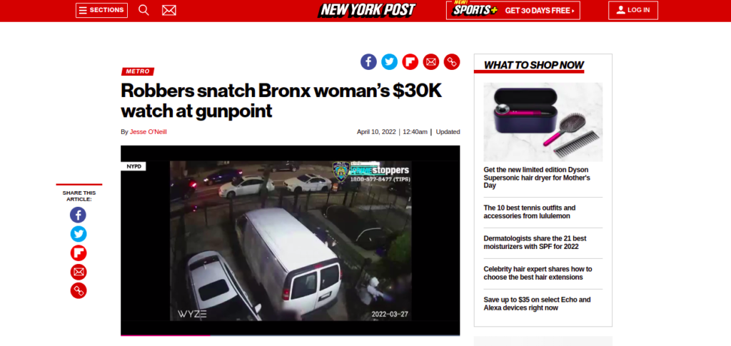 Robbers snatch Bronx woman’s