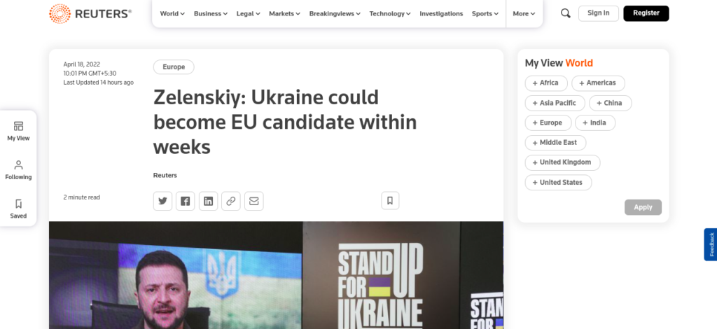 Ukraine could become EU candidate