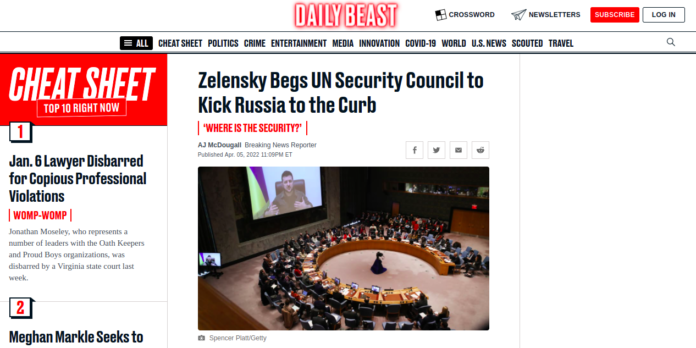 Zelensky Begs UN Security Council