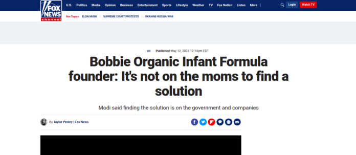 Bobbie Organic Infant Formula founder