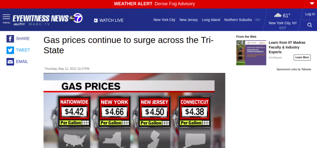 Gas prices surge across Tri-State