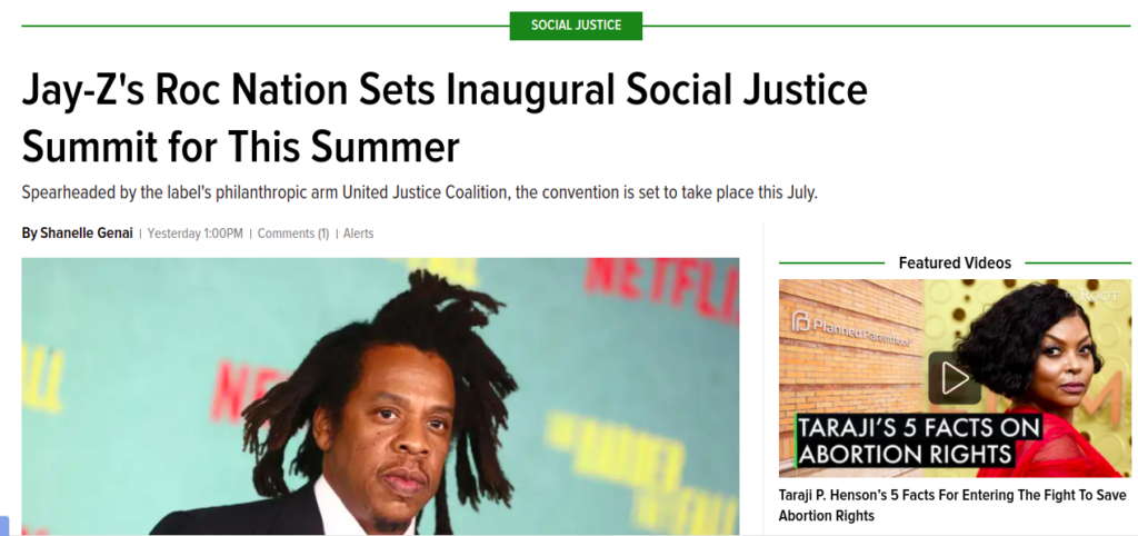 Jay-Z's Roc Nation Sets Inaugural Social Justice Summit