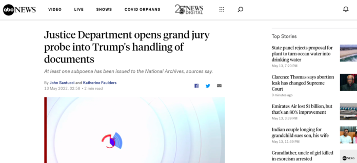 Justice Department opens grand jury