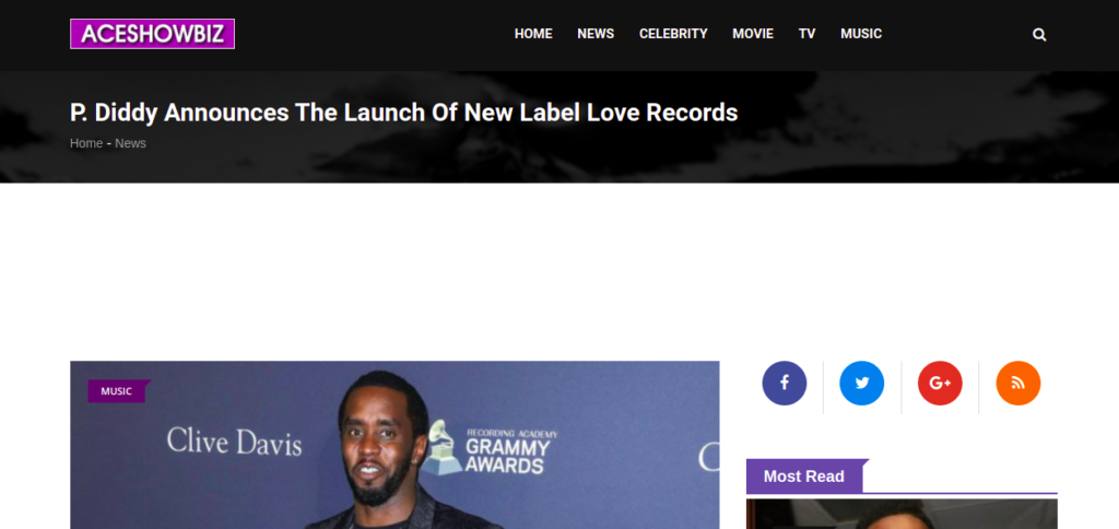 P. Diddy Launch New Label Love Records