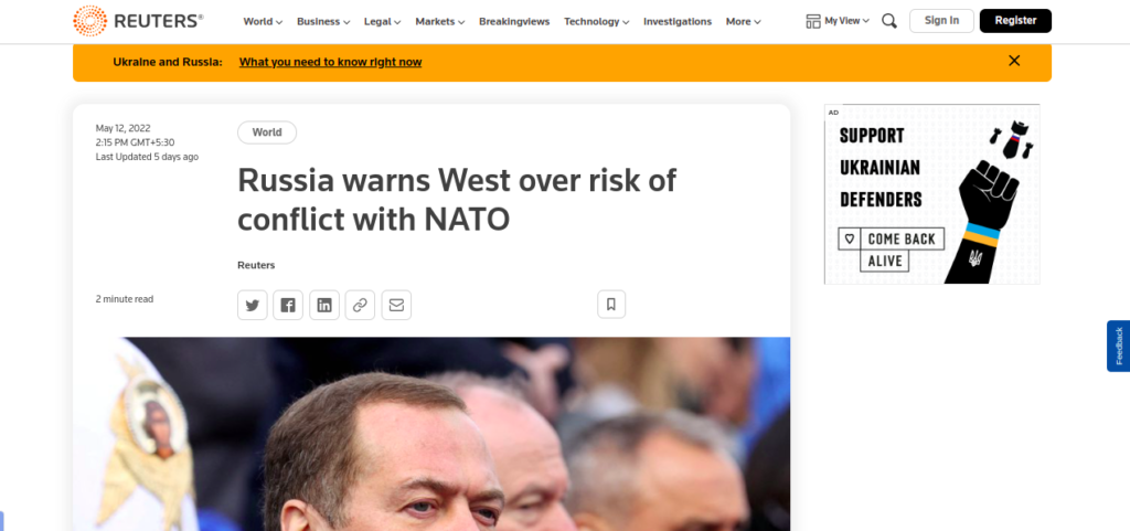 Russia warns West