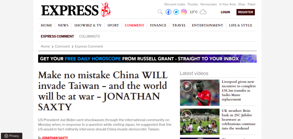 China WILL invade Taiwan