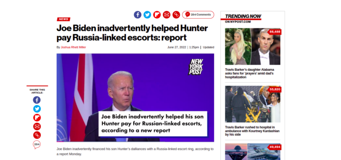 Joe Biden inadvertently helped Hunter