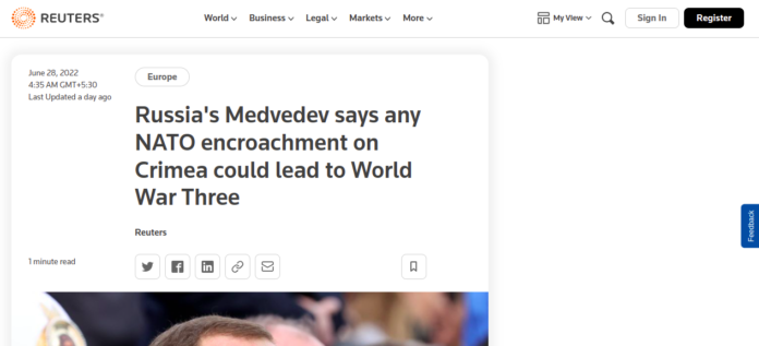 Russia's Medvedev