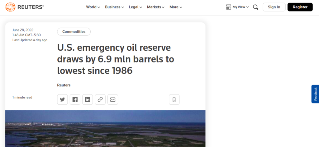 U.S. emergency oil reserve