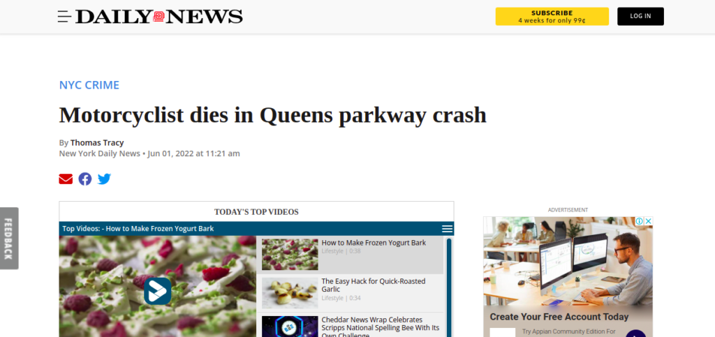 parkway crash