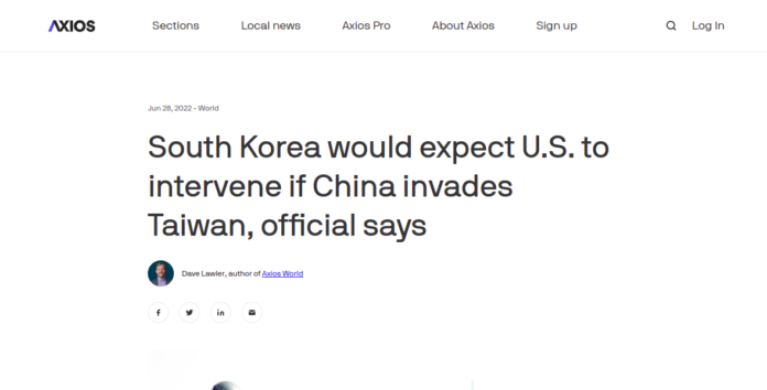 south-korea-expect-us-respond-china-invade-taiwan