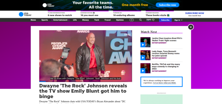 Dwayne ‘The Rock’ Johnson reveals the TV show Emily Blunt got him to binge