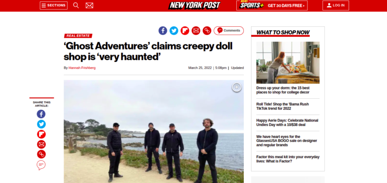 ‘Ghost Adventures’ claims creepy doll shop is ‘very haunted’