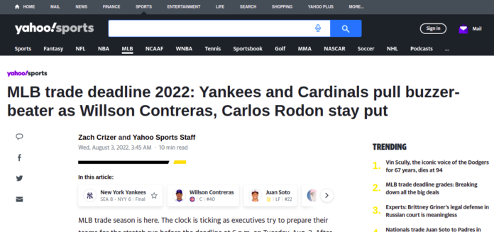 MLB trade deadline 2022