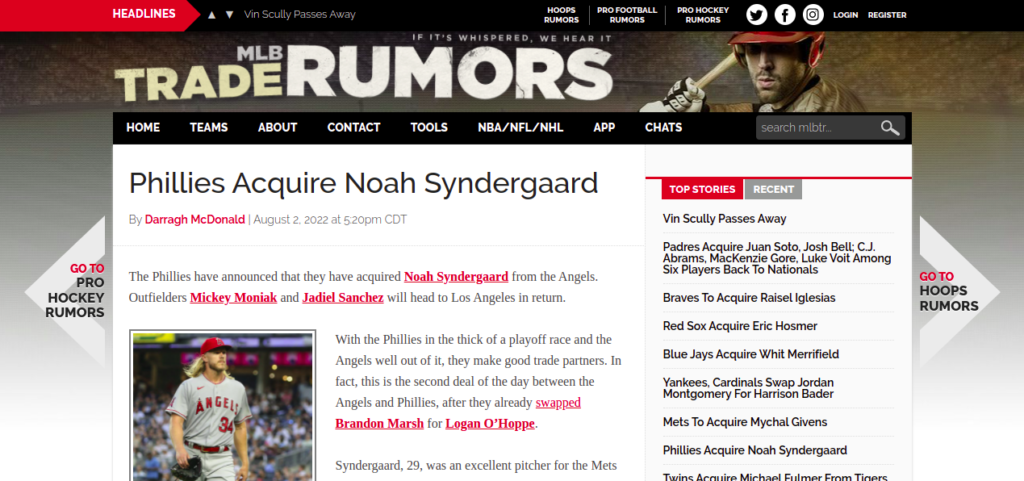 Phillies Acquire Noah Syndergaard