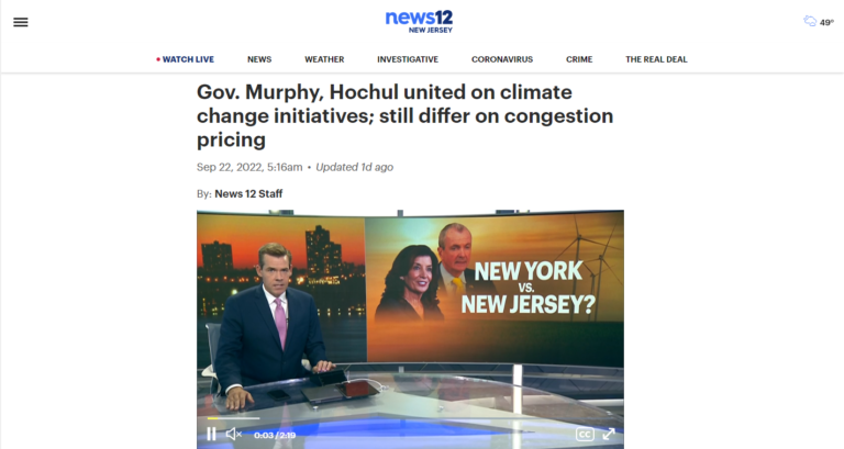 Gov. Murphy, Hochul united on climate change initiatives; still differ on congestion pricing