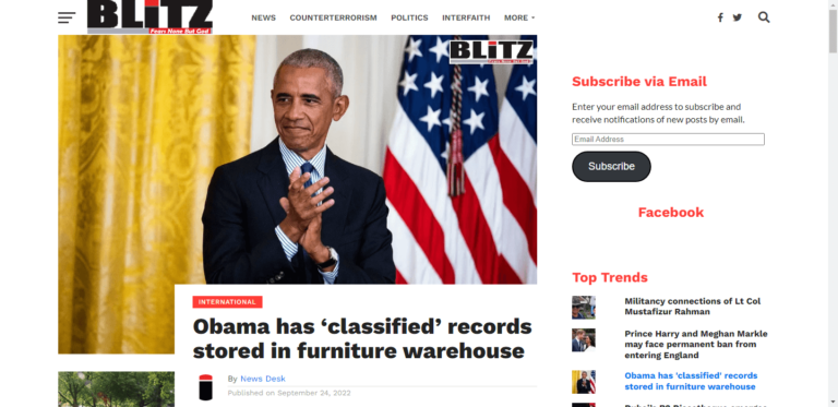 Obama has ‘classified’ records stored in furniture warehouse